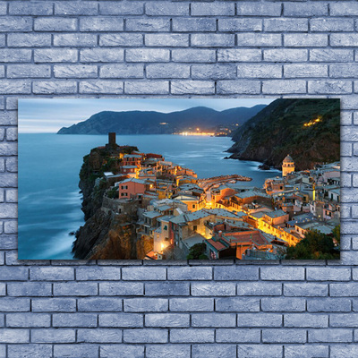 Glasbild aus Plexiglas® Meer Stadt Landschaft