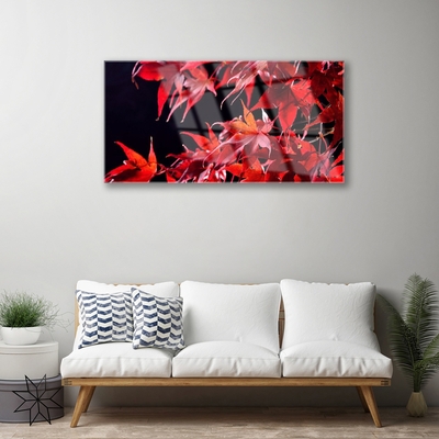 Glasbild aus Plexiglas® Blätter Pflanzen