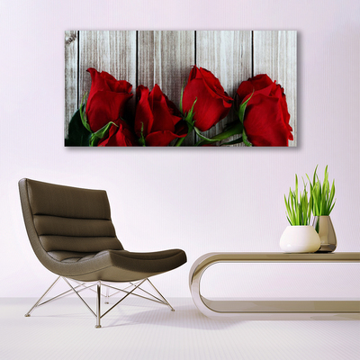 Glasbild aus Plexiglas® Rosen Pflanzen