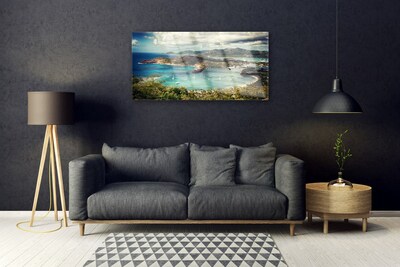 Glasbild aus Plexiglas® Bucht Landschaft