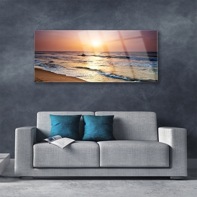 Glasbild aus Plexiglas® Meer Landschaft