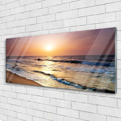 Glasbild aus Plexiglas® Meer Landschaft