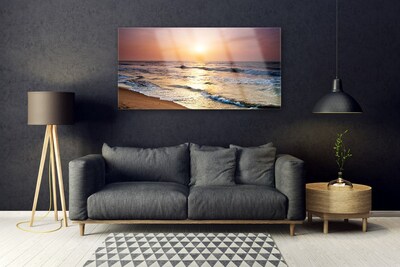 Glasbild aus Plexiglas® Meer Landschaft