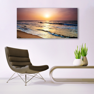 Glasbild aus Plexiglas® Meer Landschaft