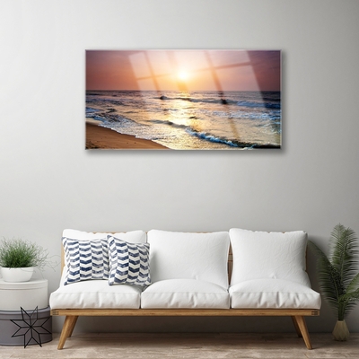 Glasbild aus Plexiglas® Meer Landschaft