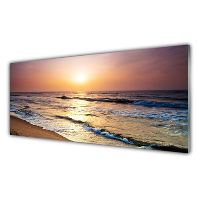 Glasbild aus Plexiglas® Meer Landschaft