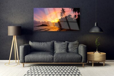 Glasbild aus Plexiglas® Meer Sonne Landschaft