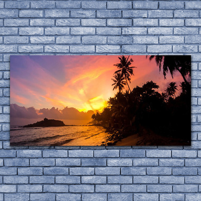 Glasbild aus Plexiglas® Meer Sonne Landschaft