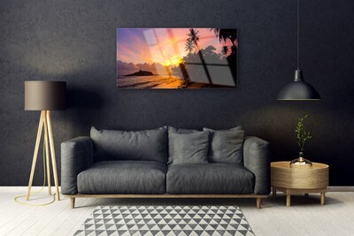 Glasbild aus Plexiglas® Meer Sonne Landschaft