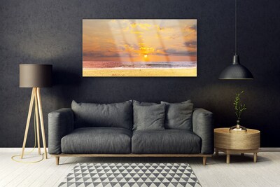 Glasbild aus Plexiglas® Meer Strand Sonne Landschaft