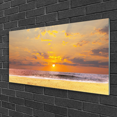 Glasbild aus Plexiglas® Meer Strand Sonne Landschaft