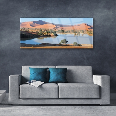 Glasbild aus Plexiglas® Bucht Wüste Landschaft