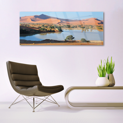 Glasbild aus Plexiglas® Bucht Wüste Landschaft