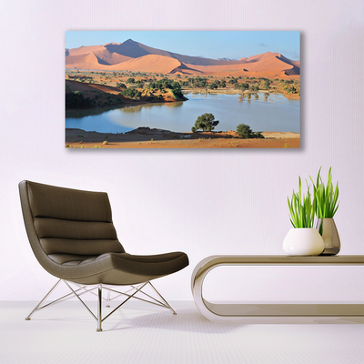 Glasbild aus Plexiglas® Bucht Wüste Landschaft