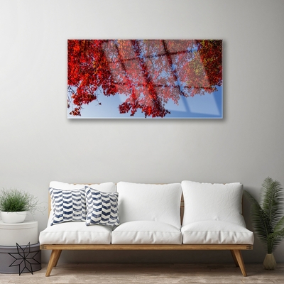 Glasbild aus Plexiglas® Zweige Blätter Pflanzen
