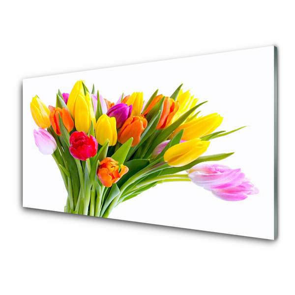 Glasbild aus Plexiglas® Tulpen Pflanzen