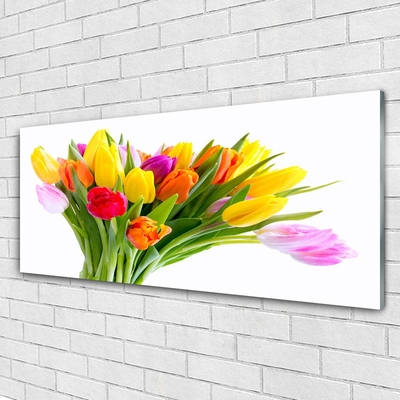 Glasbild aus Plexiglas® Tulpen Pflanzen