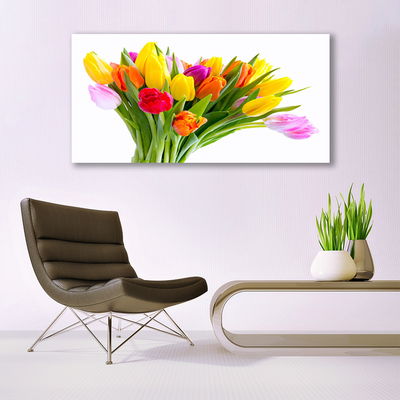 Glasbild aus Plexiglas® Tulpen Pflanzen