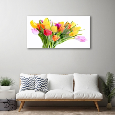 Glasbild aus Plexiglas® Tulpen Pflanzen