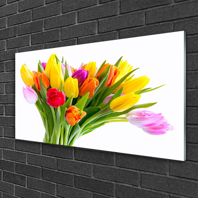 Glasbild aus Plexiglas® Tulpen Pflanzen