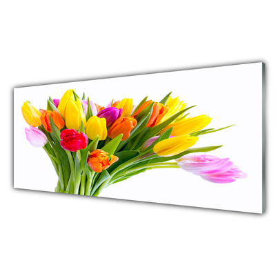 Glasbild aus Plexiglas® Tulpen Pflanzen