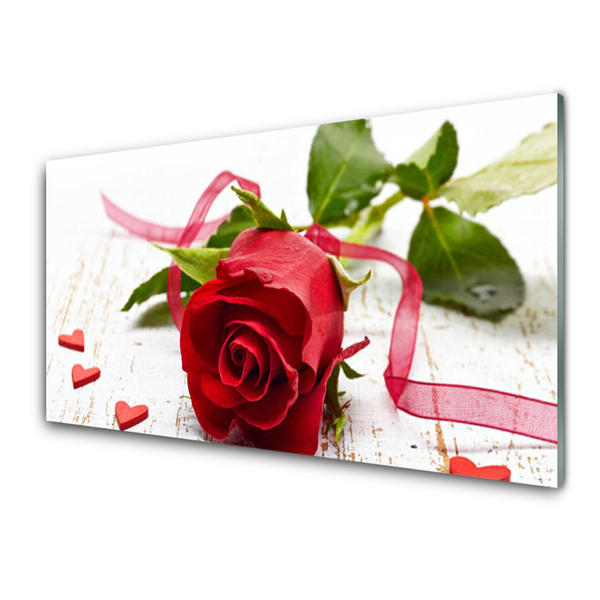 Glasbild aus Plexiglas® Rose Pflanzen