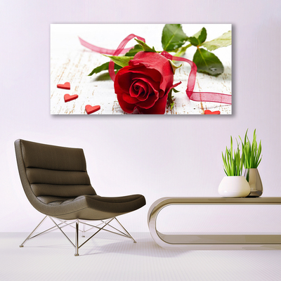 Glasbild aus Plexiglas® Rose Pflanzen