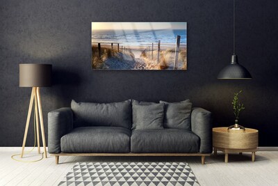 Glasbild aus Plexiglas® Strand Fußpfad Landschaft