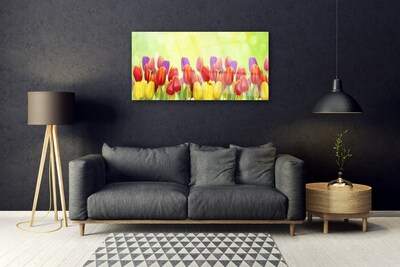 Glasbild aus Plexiglas® Tulpen Pflanzen