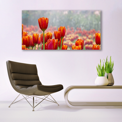 Glasbild aus Plexiglas® Tulpen Pflanzen