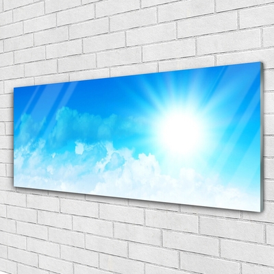 Glasbild aus Plexiglas® Sonne Himmel Landschaft