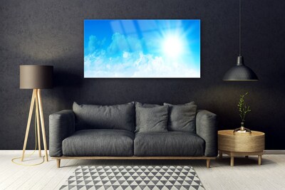 Glasbild aus Plexiglas® Sonne Himmel Landschaft