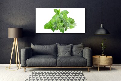 Glasbild aus Plexiglas® Minze Pflanzen