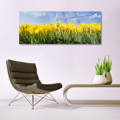 Glasbild aus Plexiglas® Tulpen Pflanzen