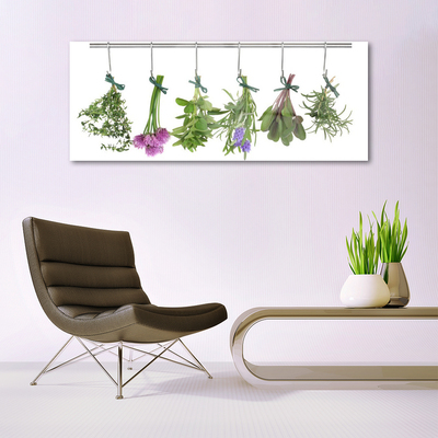 Glasbild aus Plexiglas® Blumen Blätter Pflanzen