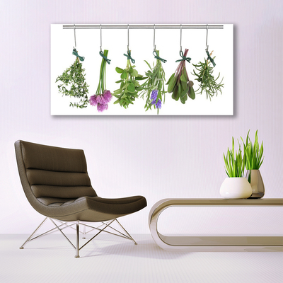 Glasbild aus Plexiglas® Blumen Blätter Pflanzen