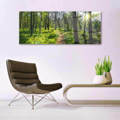 Glasbild aus Plexiglas® Wald Natur