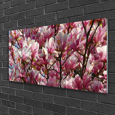 Glasbild aus Plexiglas® Zweige Blumen Pflanzen