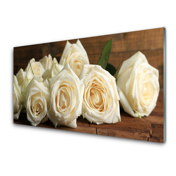 Glasbild aus Plexiglas® Rosen Pflanzen