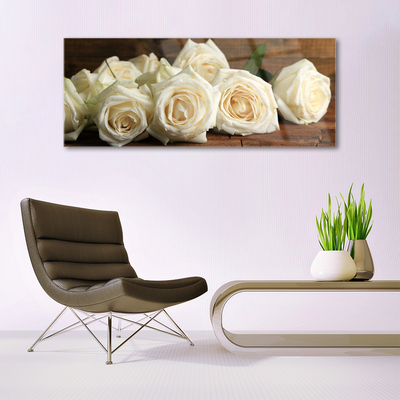 Glasbild aus Plexiglas® Rosen Pflanzen