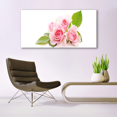 Glasbild aus Plexiglas® Rosen Pflanzen