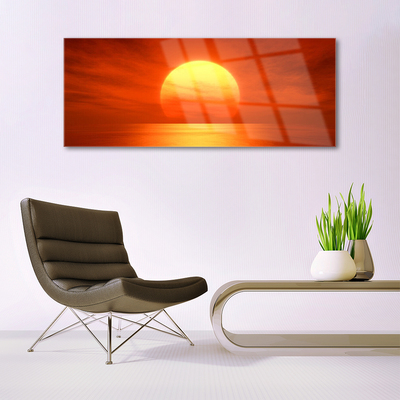 Glasbild aus Plexiglas® Sonne Landschaft