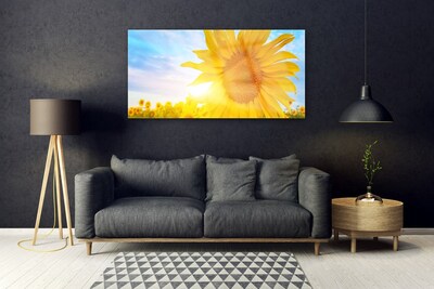 Glasbild aus Plexiglas® Sonnenblume Pflanzen