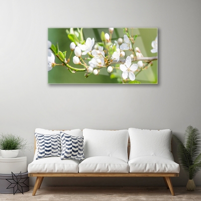 Glasbild aus Plexiglas® Zweige Blumen Pflanzen