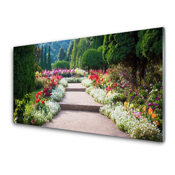 Glasbild aus Plexiglas® Treppen Garten Natur