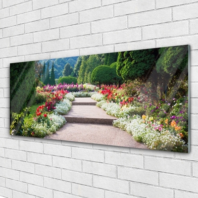 Glasbild aus Plexiglas® Treppen Garten Natur