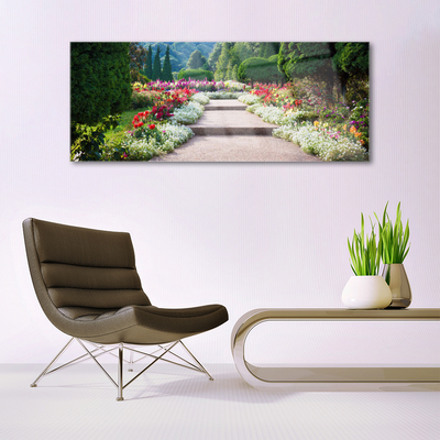 Glasbild aus Plexiglas® Treppen Garten Natur