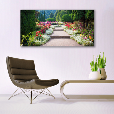 Glasbild aus Plexiglas® Treppen Garten Natur