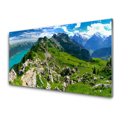 Glasbild aus Plexiglas® Gebirge Natur