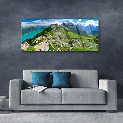 Glasbild aus Plexiglas® Gebirge Natur